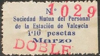 Espana Spain Stamp sellos Railway Trades Union Sellos Sindicato Ferroviario Espana